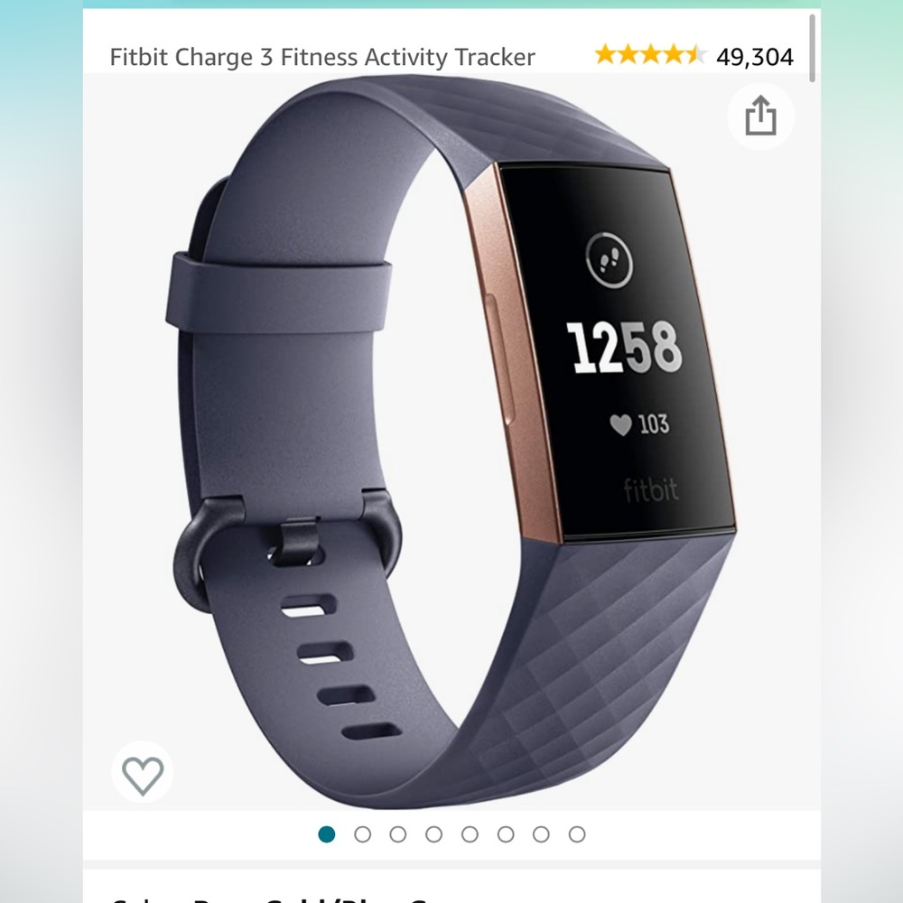FitBit Charge 3 in Rose Gold